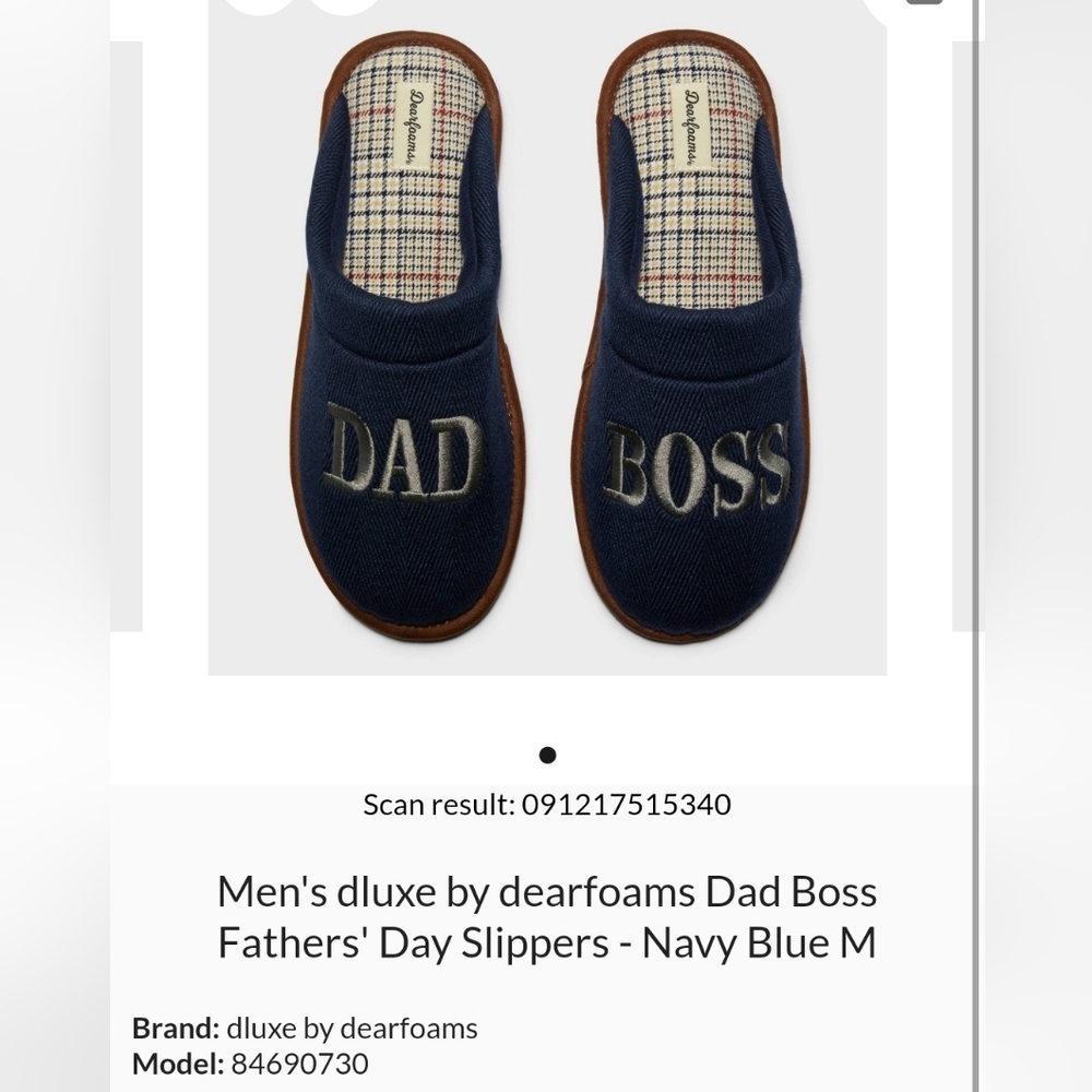 Men's memory foam slippers